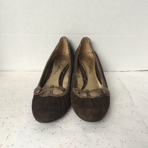 Sam Edelman Brown Suede Ruched Pump Button - 7.5 - Picture 2 of 8